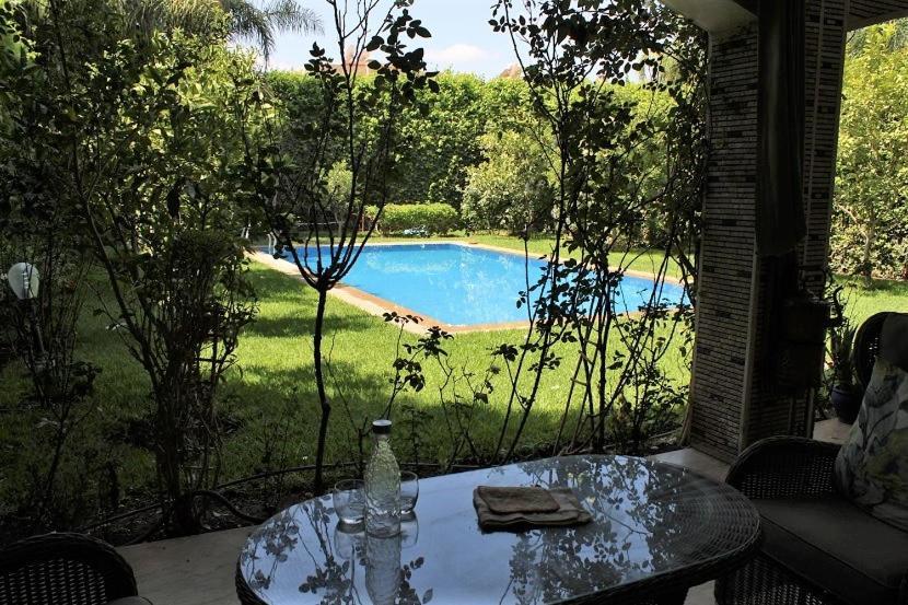 Magnifique Villa Avec Piscine Chauffee Que Pour Famille Marraquexe Exterior foto