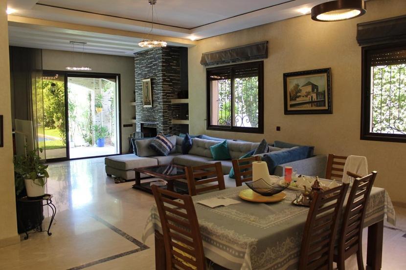 Magnifique Villa Avec Piscine Chauffee Que Pour Famille Marraquexe Exterior foto